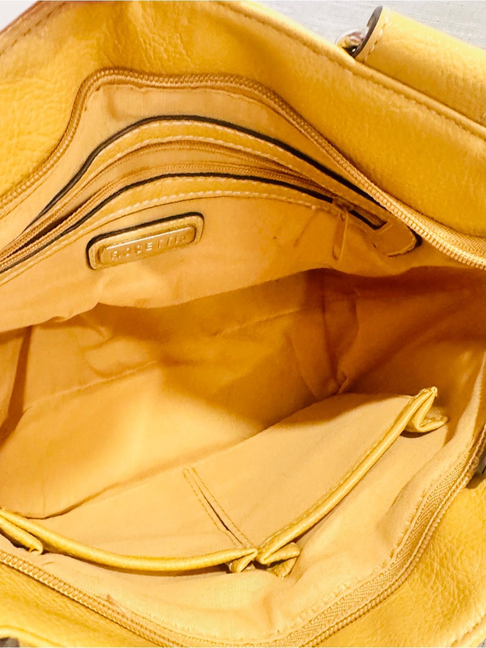Rosetti Yellow Faux Leather Shoulder Bag Purse Buckle Accent Y2K Style - Picture 10 of 14